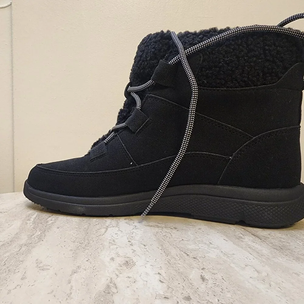JBU Womens Freeze Round Toe B Black 8M- A025 - Picture 7 of 12
